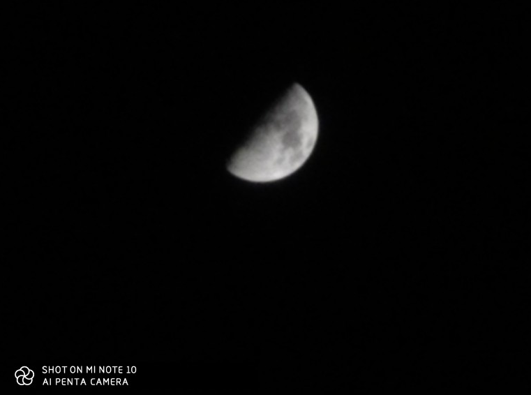 عکاسی از ماه با گوشی Mi note 10