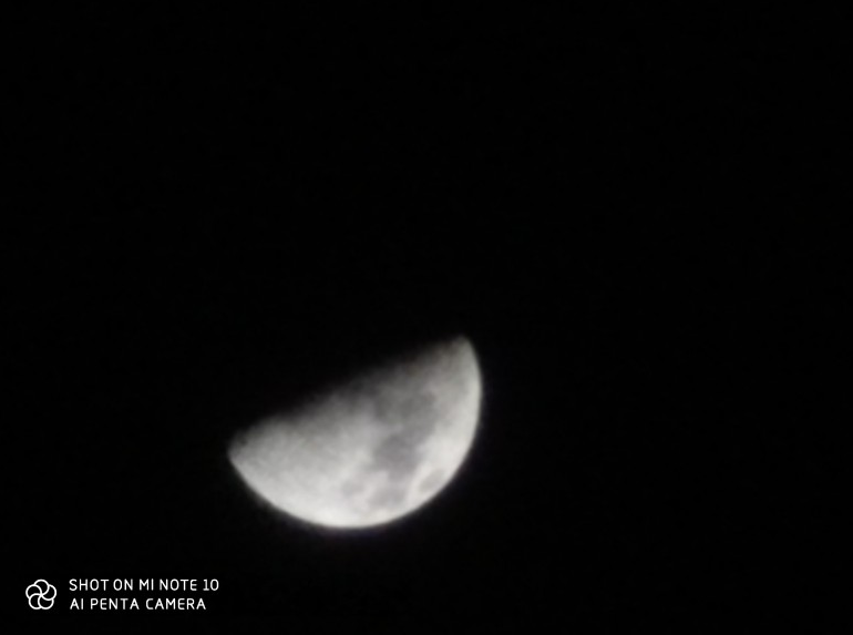 آموزش عکاسی از ماه با گوشی Mi note 10