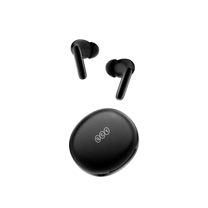 qcy-t13-anc2-main-black هندزفری بلوتوثی کیو سی وای | QCY T13 ANC 2 Wireless Earbuds با حذف نویز فعال (ANC)، میکروفونهای چهارگانه