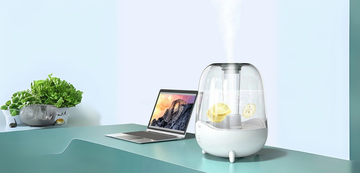 رطوبت‌ساز درما | Deerma DEM-F325 Air Humidifier با ظرفیت 5 لیتری، فناوری اولتراسونیک و عملکرد بی‌صدا