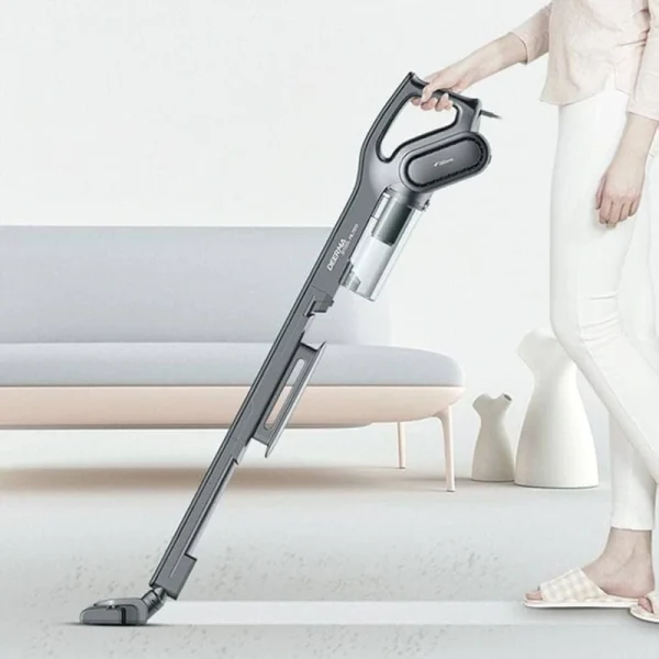 جارو شارژی درما | Deerma DX700S Vacuum Cleaner با قدرت مکش بالا، طراحی سبک و سیستم فیلتراسیون پیشرفته