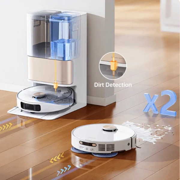 جارو رباتیک دریم | Dreame L10s Pro Ultra Heat Robot Vacuum با مکش 7000Pa، شستشوی خودکار پدها با آب گرم