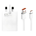 شارژر 67 واتی شیائومی | Mi 67W Charging Combo Type-A با توان بالا، طراحی جمع‌وجور