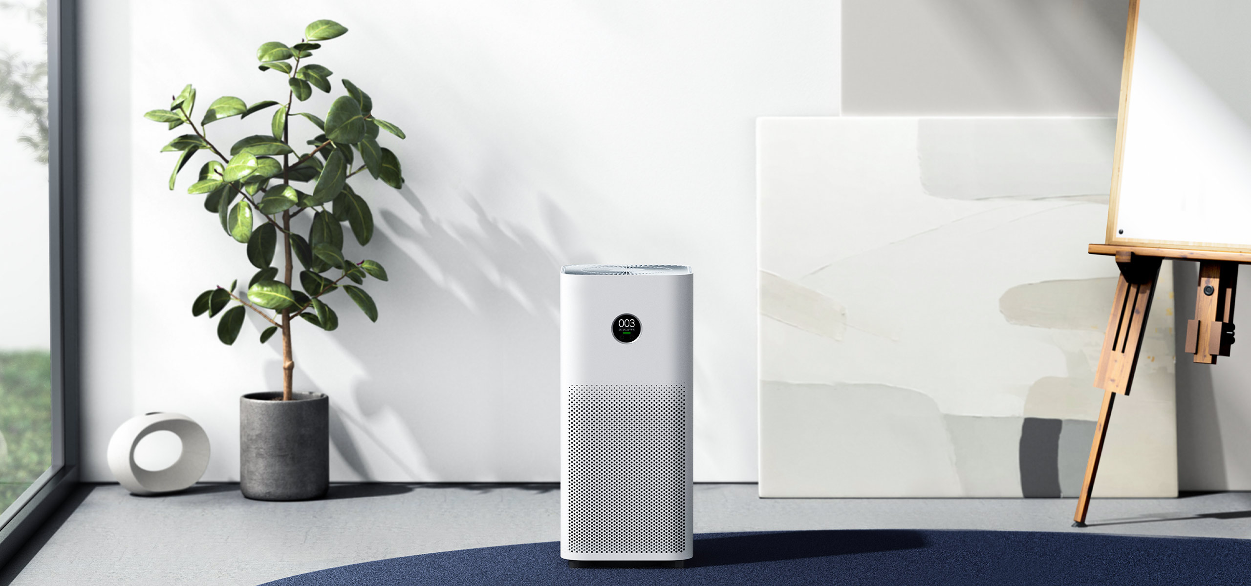 تصفیهکننده هوا شیائومی | Mi Smart Air Purifier 4 با نرخ تحویل هوای پاک 400 مترمکعب در ساعت و پوشش مؤثر 28 تا 48 مترمربع