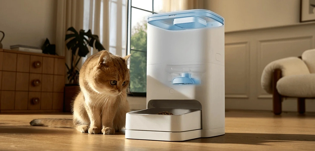 ظرف غذای هوشمند شیائومی | Mi Smart Pet Food Feeder 2 با ظرفیت ۵ لیتر و قابلیت اتصال به اپلیکیشن Xiaomi Home