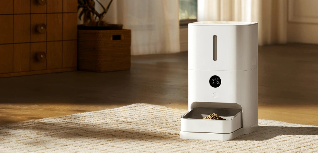 ظرف غذای هوشمند شیائومی | Mi Smart Pet Food Feeder 2 با ظرفیت ۵ لیتر و قابلیت اتصال به اپلیکیشن Xiaomi Home