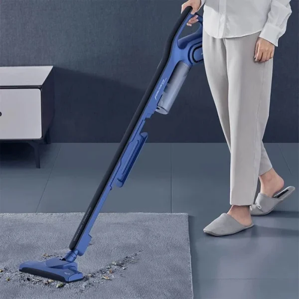 Deerma DX810 Handheld Vacuum Cleaner با طراحی 2 در 1، توان 600 وات، و فیلتر HEPA