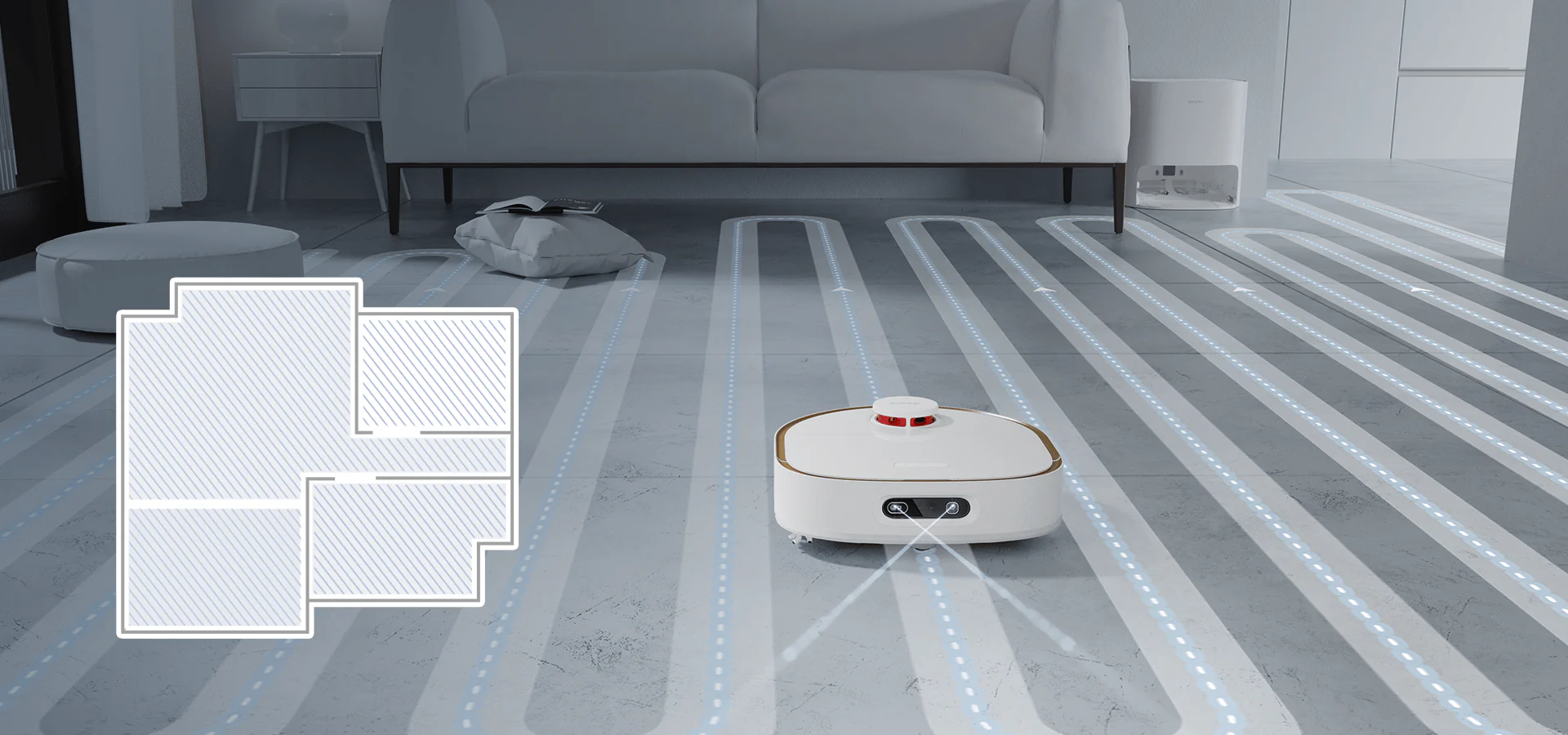 جارو رباتیک دریم | Dreame W10 Pro Robot Vacuum Cleaner با مکش 4000Pa، ناوبری LiDAR، و مخازن بزرگ آب