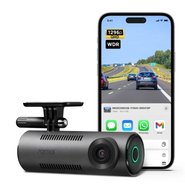 دوربین خودرو سونتی می | 70Mai Dash Cam M310 با کیفیت 2K QHD، پشتیبانی از فرمان‌های صوتی