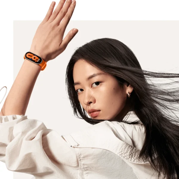 مچ بند هوشمند شیائومی | Mi Smart Band 8 با صفحه‌نمایش AMOLED با کیفیت بالا و پشتیبانی از بیش از 150 حالت ورزشی
