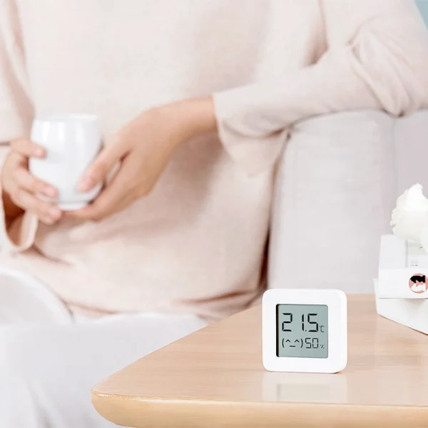 سنسور دما و رطوبت شیائومی نسخه 2 | Mi Temperature and Humidity Monitor 2 با سنسور دقیق سوئیسی و اتصال بلوتوثی