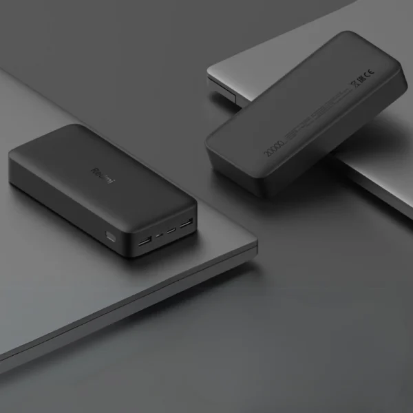 پاوربانک ۲۰۰۰۰ میلی‌آمپر ساعتی فست شارژ شیائومی ردمی | Redmi Fast Charge Power Bank 20000mAh با ظرفیت بالا و پشتیبانی از شارژ سریع دوطرفه