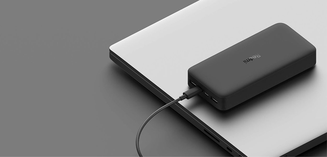 پاوربانک ۲۰۰۰۰ میلی‌آمپر ساعتی فست شارژ شیائومی ردمی | Redmi Fast Charge Power Bank 20000mAh با ظرفیت بالا و پشتیبانی از شارژ سریع دوطرفه