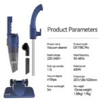 جارو برقی درما | Deerma DX118C Pro Handheld Vacuum Cleaner - تصویر 4