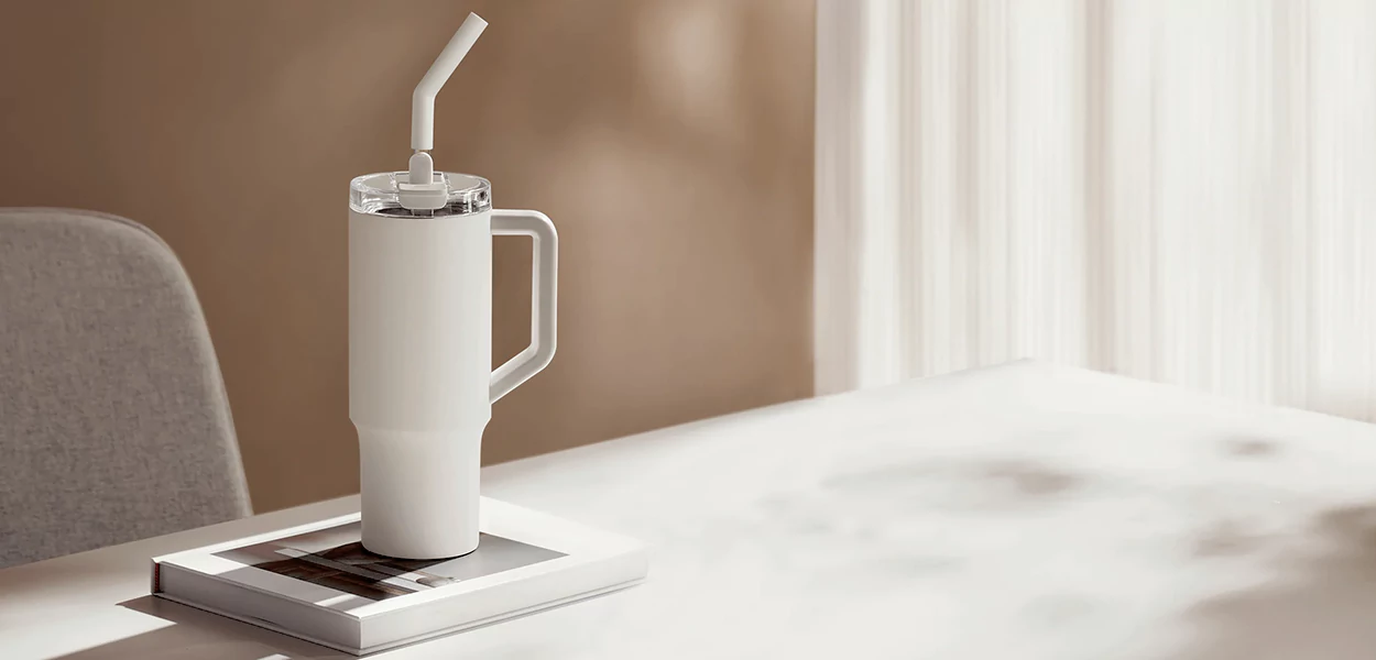 ماگ 1 لیتری میجیا | Mijia Straw Mug 1L MJXGB01RM 