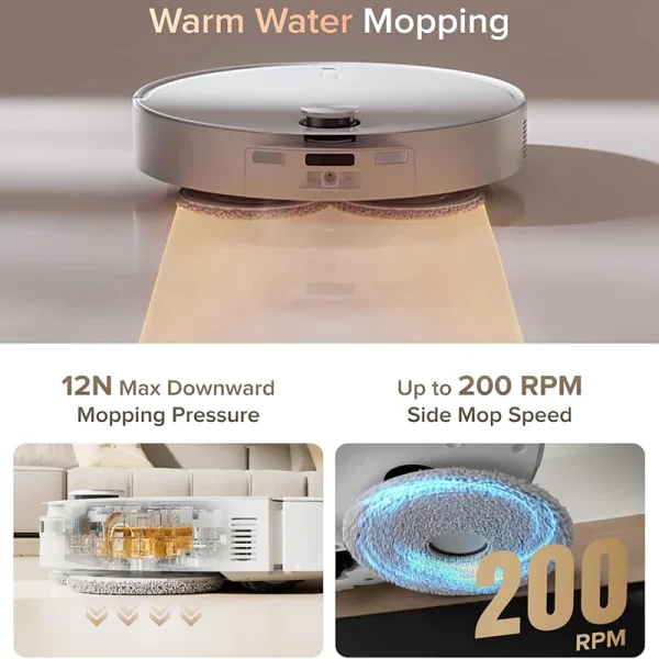 جارو رباتیک روبوراک | Roborock Qrevo CurvX Robot Vacuum Cleaner