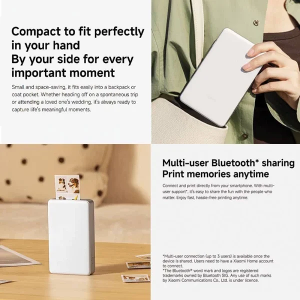 پرینتر قابل حمل شیائومی | Mi Portable Photo Printer Pro