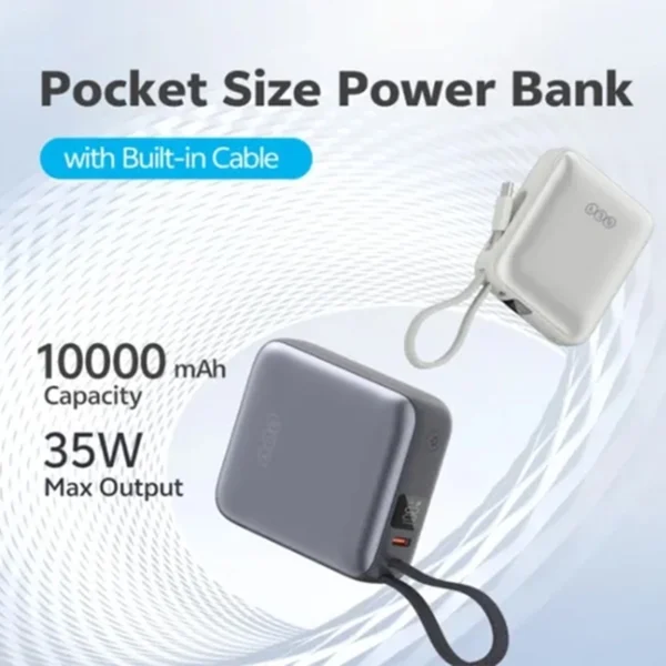 پاوربانک 10000mAh کیو سی وای  | QCY Power Bank PB10C 10000mAh 35W - تصویر 3